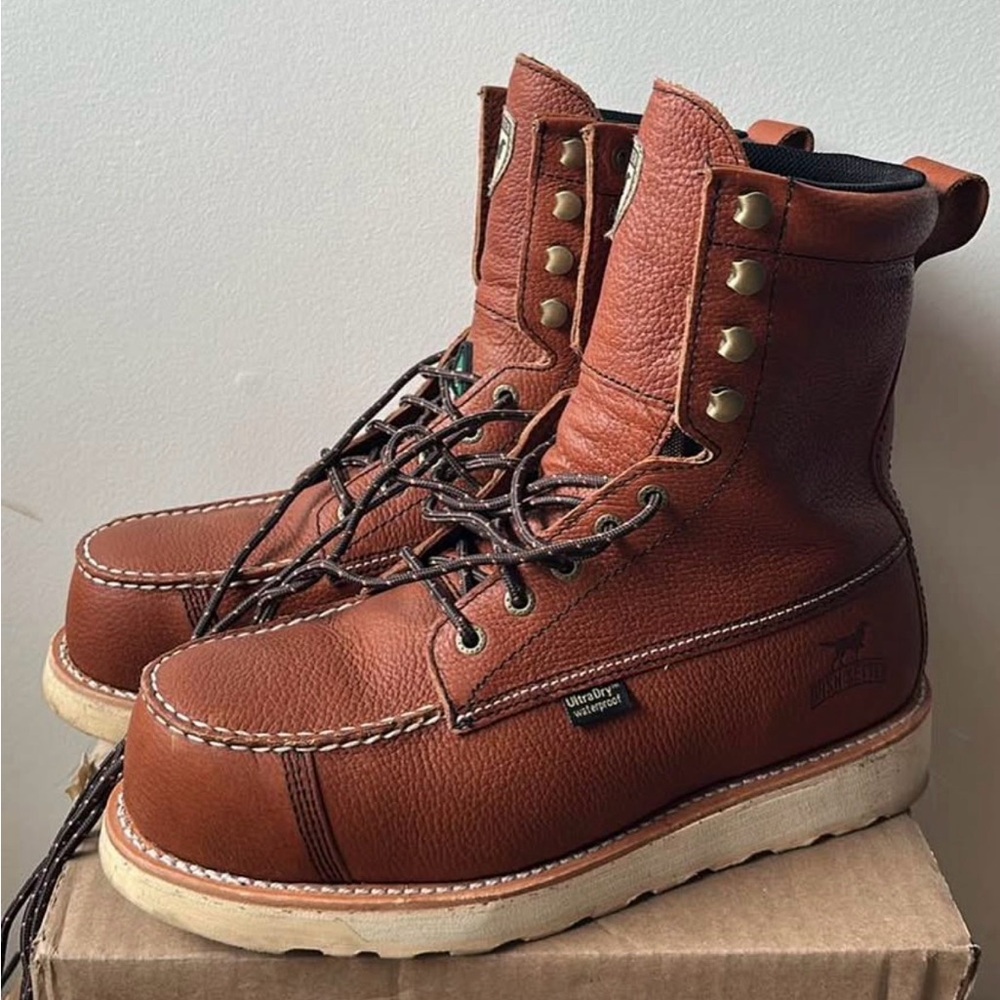 Irish Setter Men's Tan Leather Lace-Up Boots